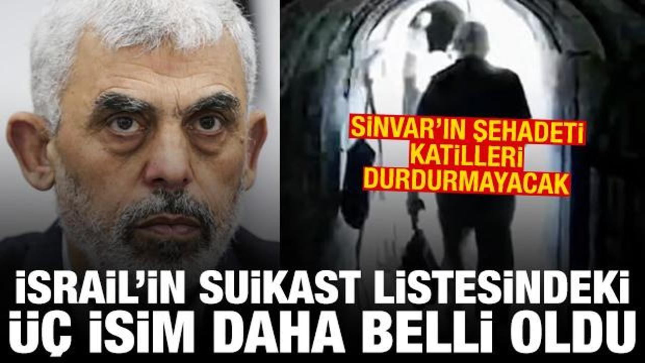 Sinvar'ın şehadeti sonrası İsrail'in suikast listesindeki üç isim daha belli oldu