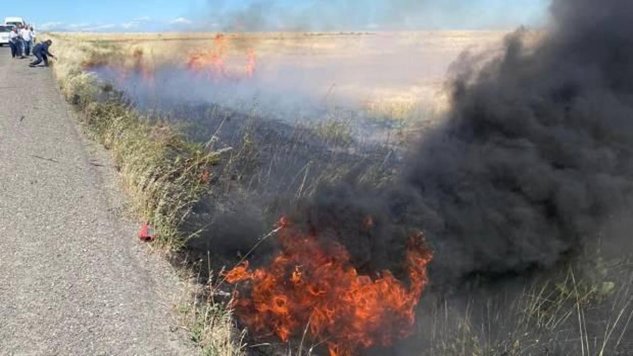 Şırnak'ta, 60 dönüm buğday ekili alan yandı