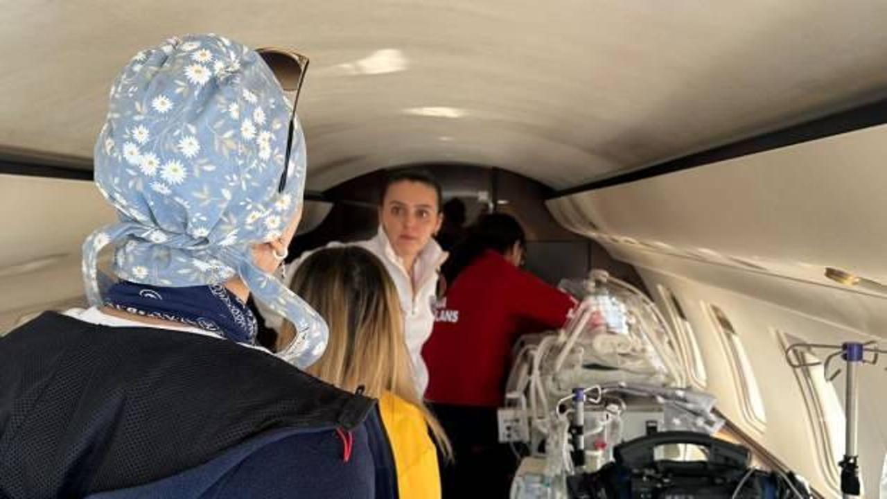 Şırnak'ta ambulans uçak 3 aylık bebek için havalandı