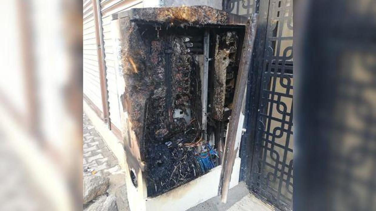Şırnak'ta kaçak elektrik hattındaki yangın 13 aboneyi ele verdi