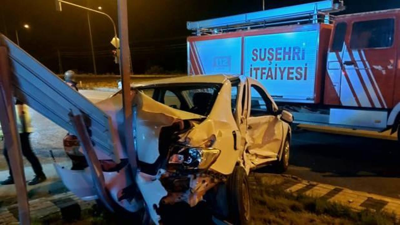 Sivas'ta meydana gelen trafik kazasında 10 kişi yaralandı!