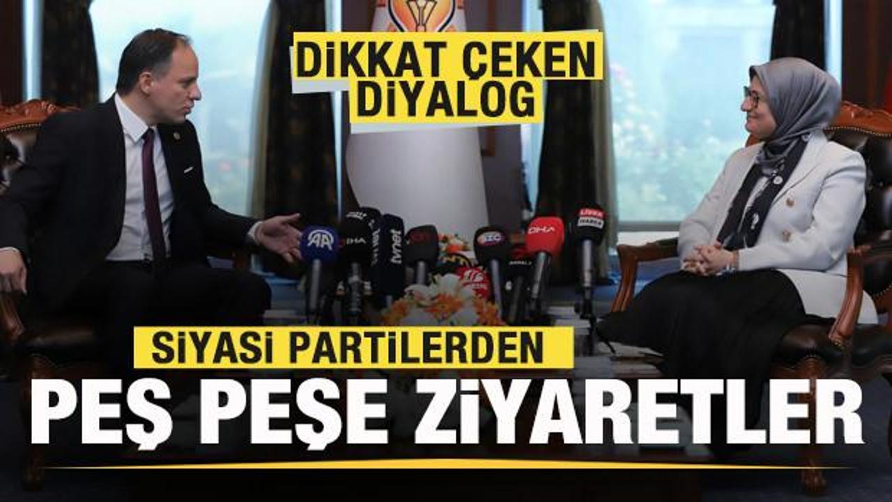 Siyasi partilerden AK Parti'ye peş peşe ziyaretler! Dikkat çeken diyalog