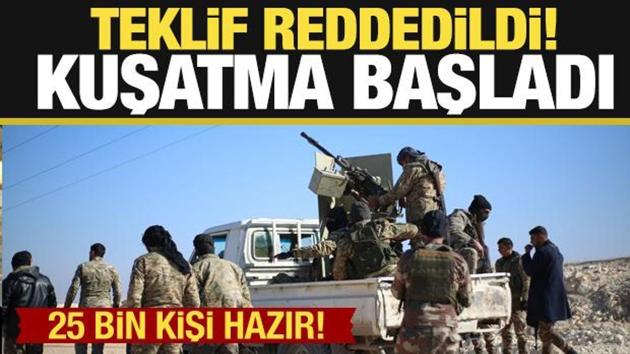SMO 25 bin kişiyle kuşattı! PKK/YPG'nin teklifi reddedildi