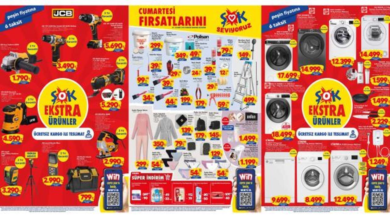 ŞOK Aktüel 2 Mart 2024 Kataloğu Açıklandı! Polisan iç cephe boyası, JCB akülü matkap, 3+1 merdiven..
