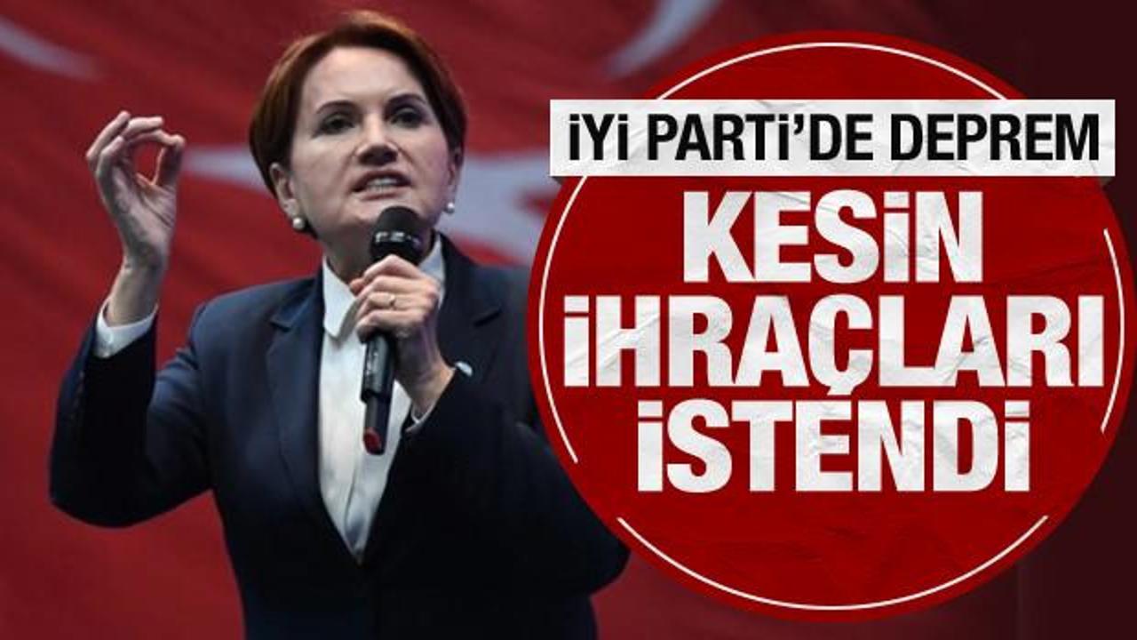 Son Dakika: 6 İYİ Partiliye kesin ihraç istemi!
