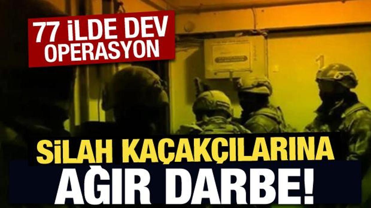 Son Dakika... 77 ilde dev operasyon: Silah kaçakçılarına ağır darbe!