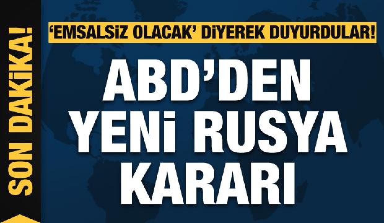 Son dakika: ABD Rus petrolünü yasaklıyor! 'Emsalsiz' olarak duyurdular