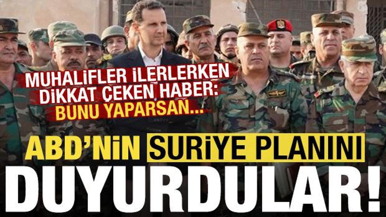 Son dakika: ABD'nin 'Suriye' planını duyurdular! Esed'e çarpıcı teklif: Bunu yaparsan...