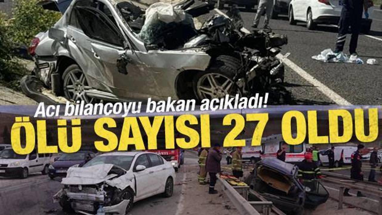 SON DAKİKA: Acı bilanço açıklandı! Bayramda 27 kişi trafik kazasında hayatını kaybetti