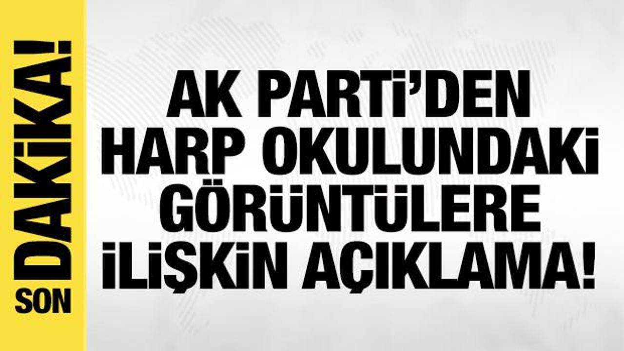 Son dakika: AK Parti'den Harp Okulu'ndaki tartışılan görüntülere ilişkin açıklama!