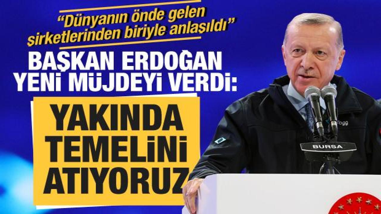 Son dakika... Başkan Erdoğan: Batarya fabrikasının temelini yakında atıyoruz