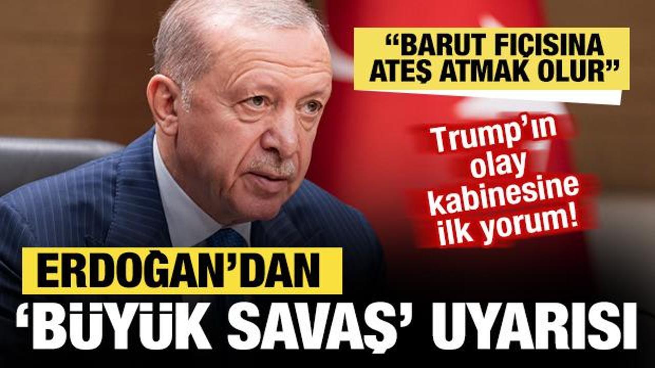 Son dakika: Başkan Erdoğan'dan 'büyük savaş' uyarısı: 