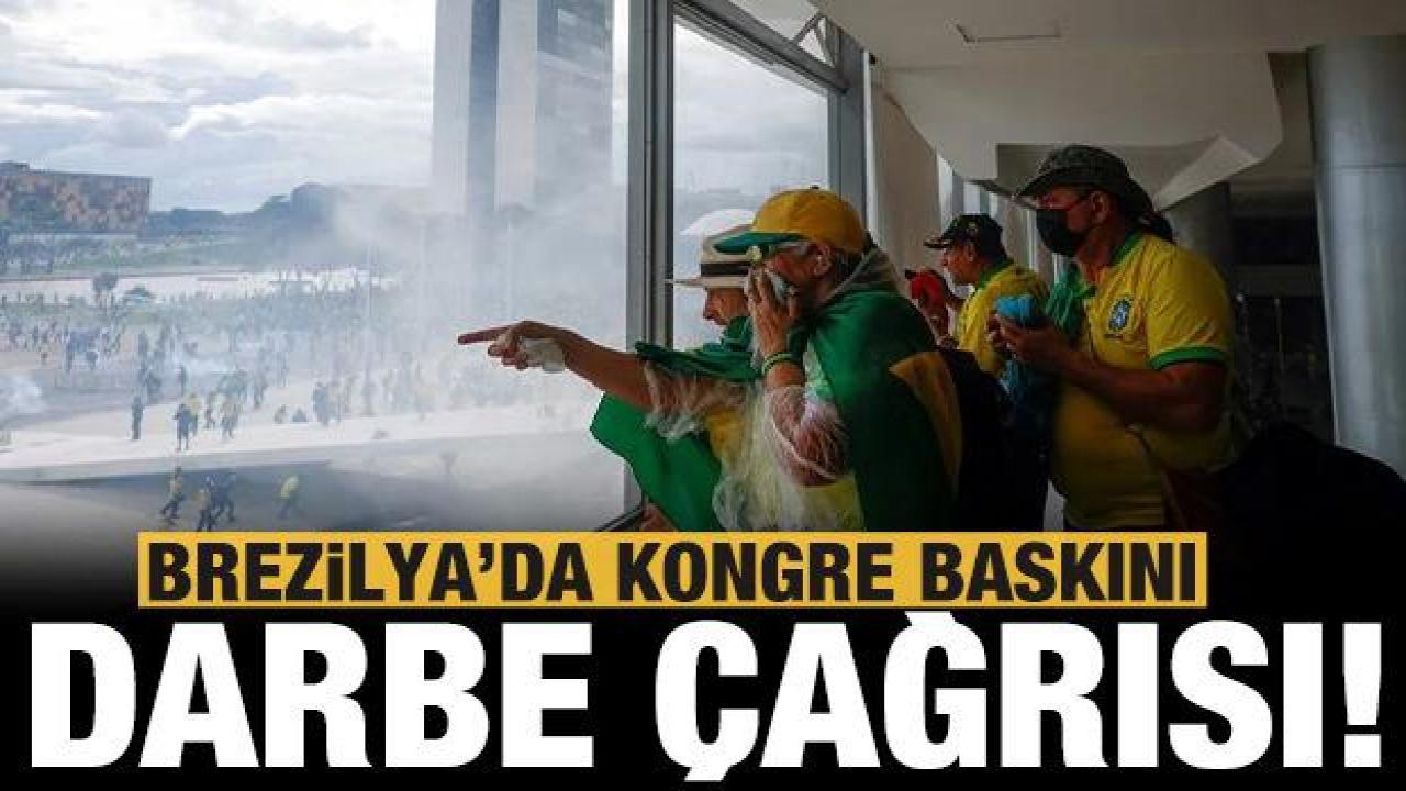 Son dakika: Brezilya'da Bolsonaro destekçileri Kongre binasını işgal etti