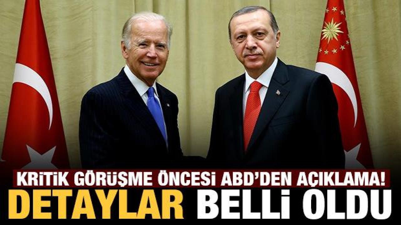 Son dakika: Erdoğan-Biden görüşmesi öncesi Beyaz Saray'dan açıklama