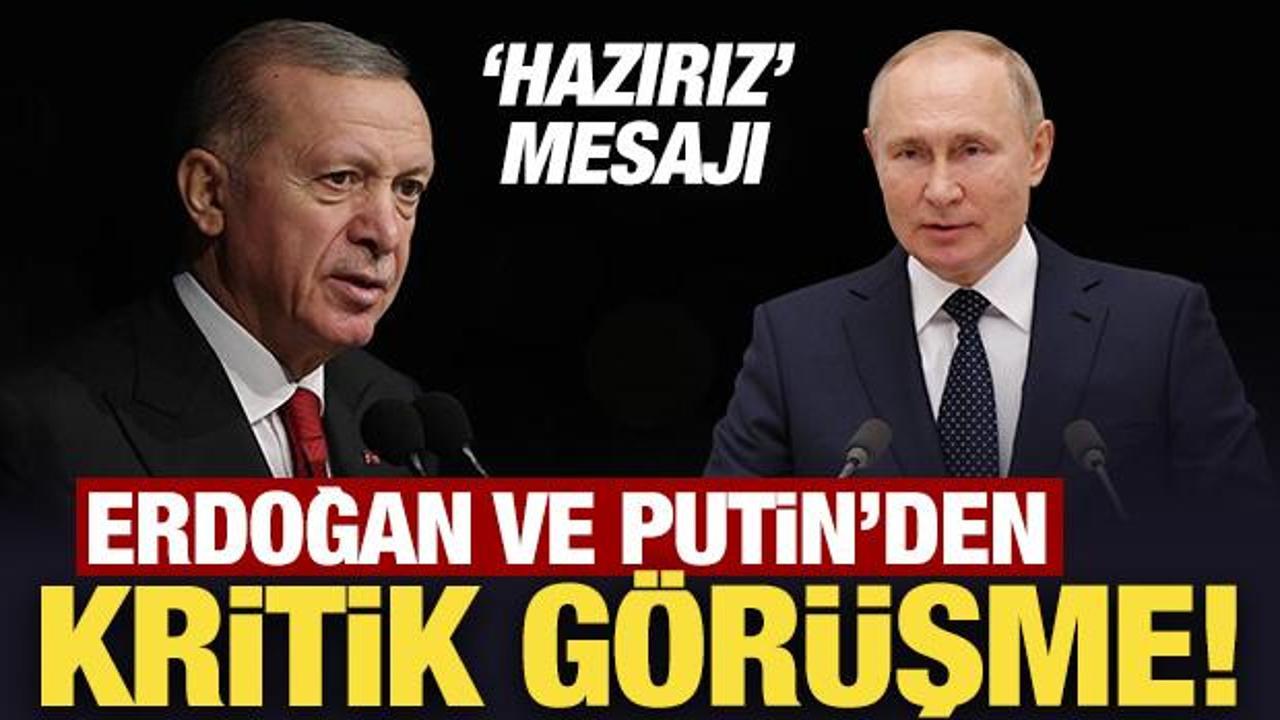 Son Dakika: Erdoğan ve Putin'den kritik görüşme!