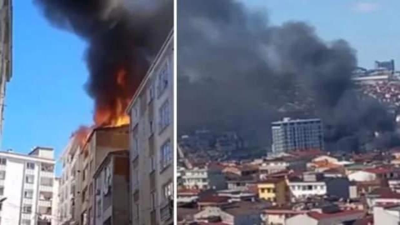 Son Dakika.. Esenyurt’ta bir binanın çatı katında yangın: Dumanlar birçok ilçeden görüldü!
