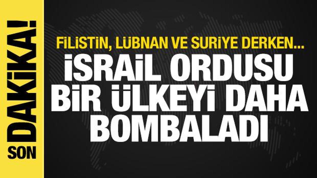 Son dakika haberi: İsrail ordusu şimdi de Yemen'i bombaladı