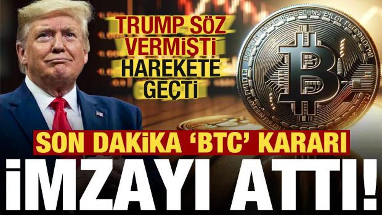 Son dakika haberi... Trump söz vermişti: Bitcoin için harekete geçti, imzayı attı!