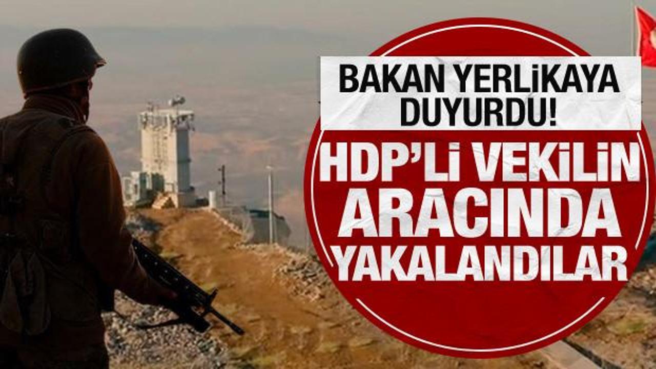 Son Dakika: HDP'li vekilin aracında 2 terörist yakalandı