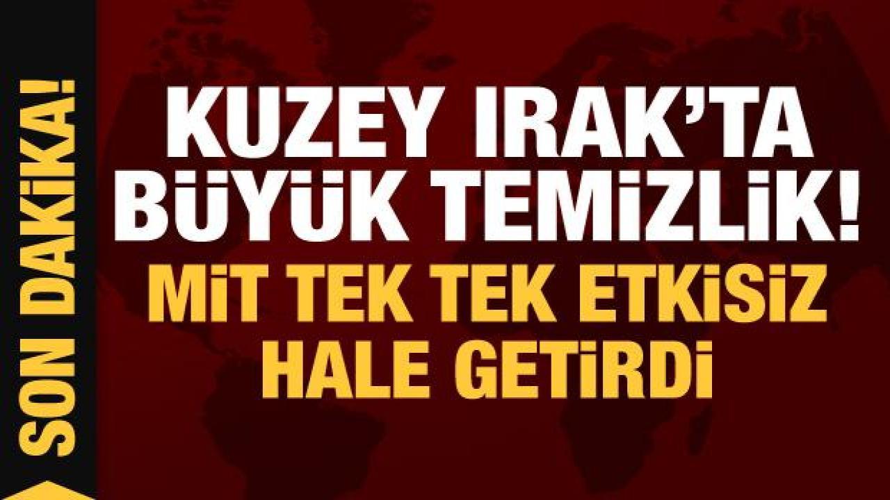 Son Dakika: Kuzey Irak'ta büyük temizlik: MİT tek tek etkisiz hale getirdi!