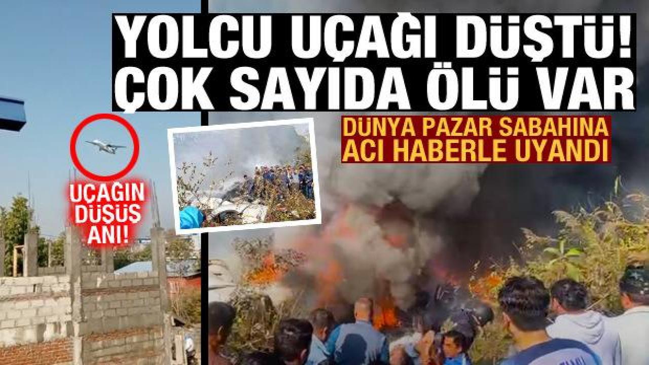Son dakika! Nepal'de yolcu uçağı düştü: Enkazdan ilk görüntüler