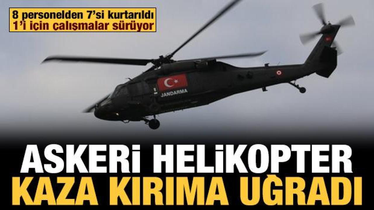 Son dakika: Pençe-Kilit bölgesinde 1 helikopter kaza kırıma uğradı