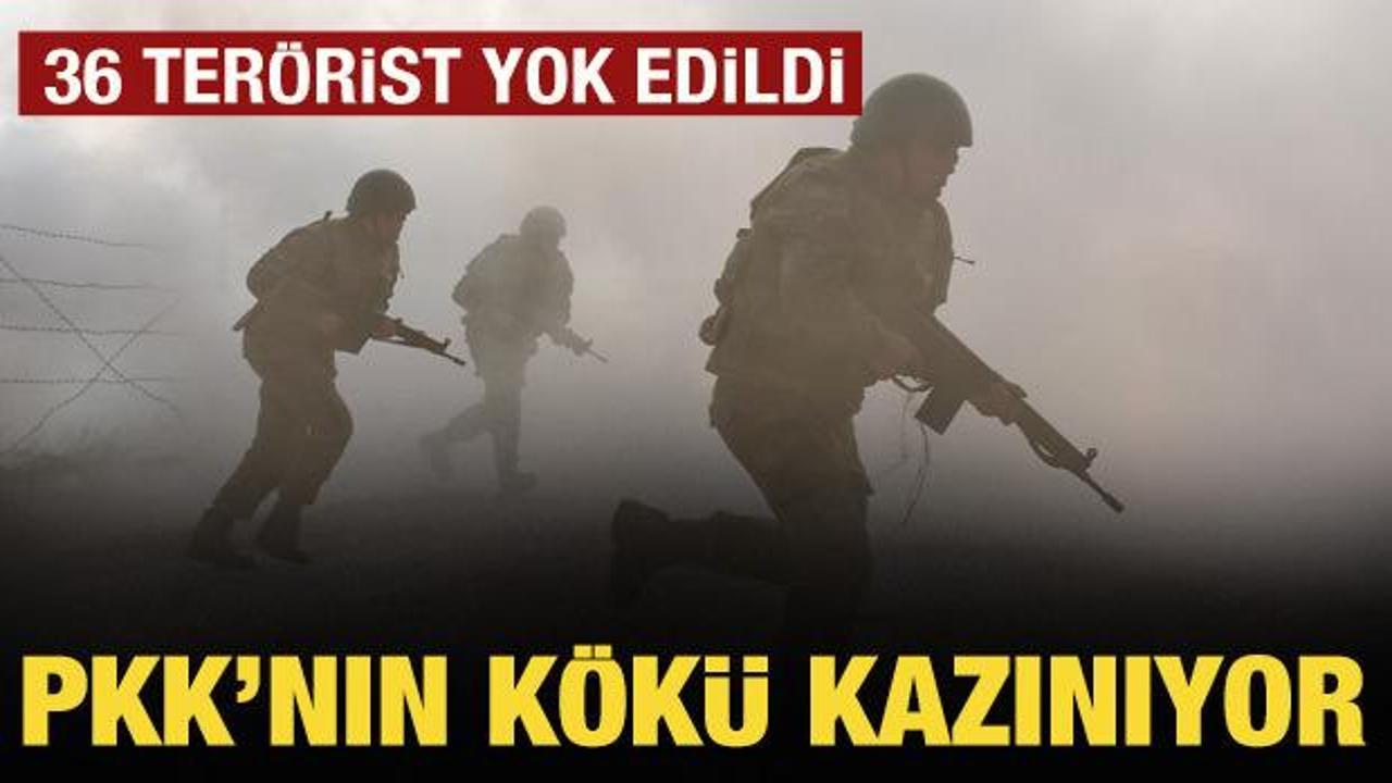 Son Dakika: PKK'ya çok ağır darbe! 36 terörist etkisiz