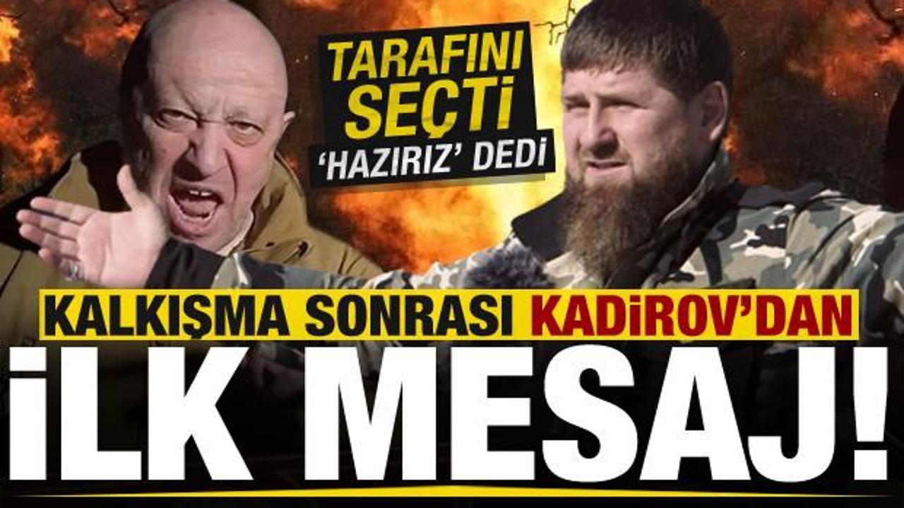 Son dakika: Rusya'daki 'Wagner' kalkışması sonrası Kadirov'dan ilk açıklama geldi!