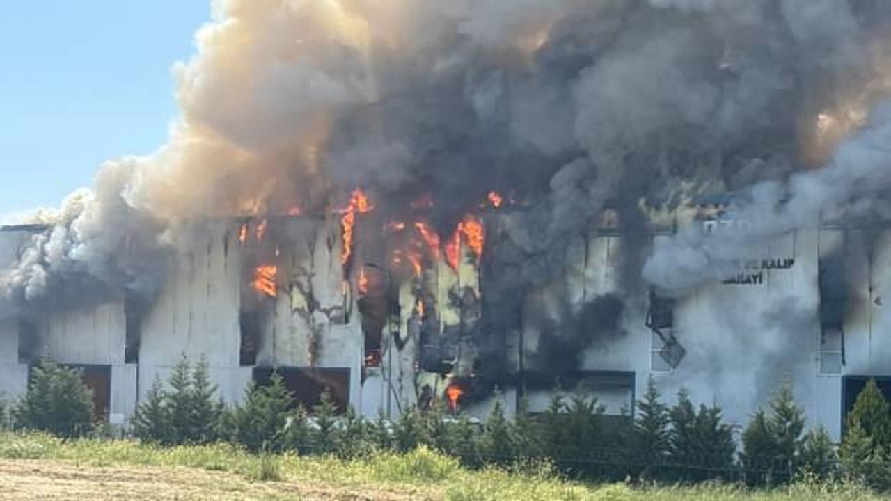 Son Dakika: Tekirdağ'da fabrika yangını! Üst üste patlama sesleri duyuldu