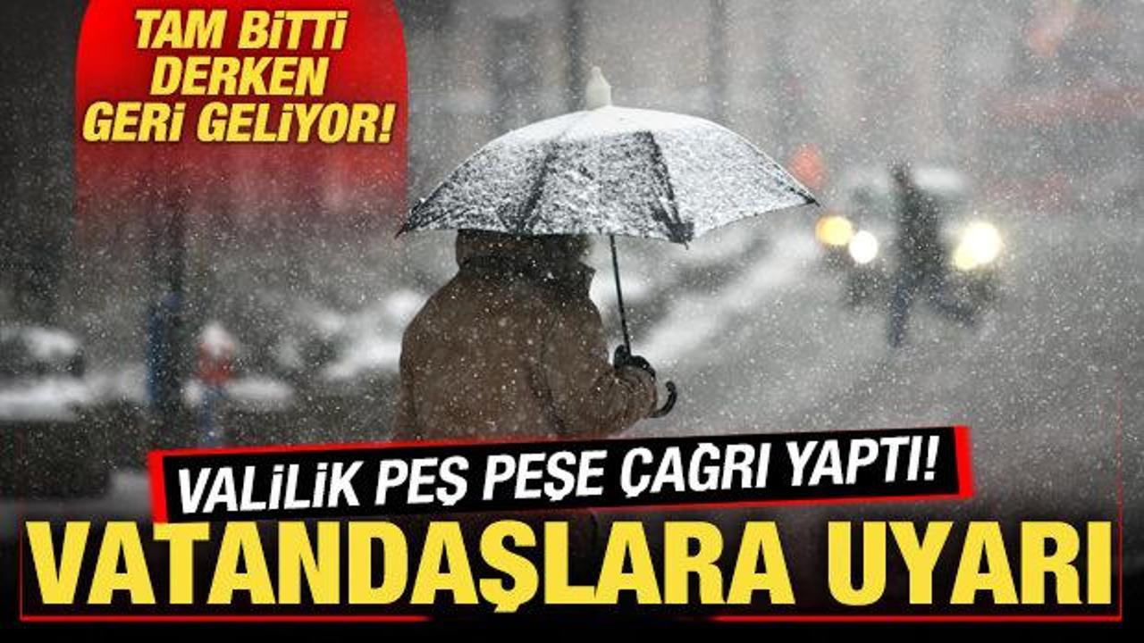 Son dakika: Valilik peş peşe duyurdu! Vatandaşlara uyarı! İstanbul'a geri geliyor...