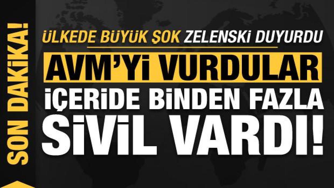Son dakika... Zelenski duyurdu: Rusya AVM'yi vurdu, içeride binden fazla sivil vardı!