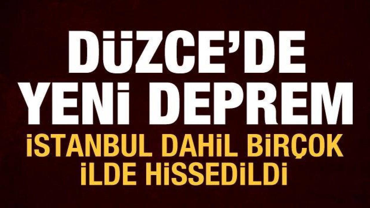 Son depremler! Düzce'de deprem: İstanbul'da da hissedildi