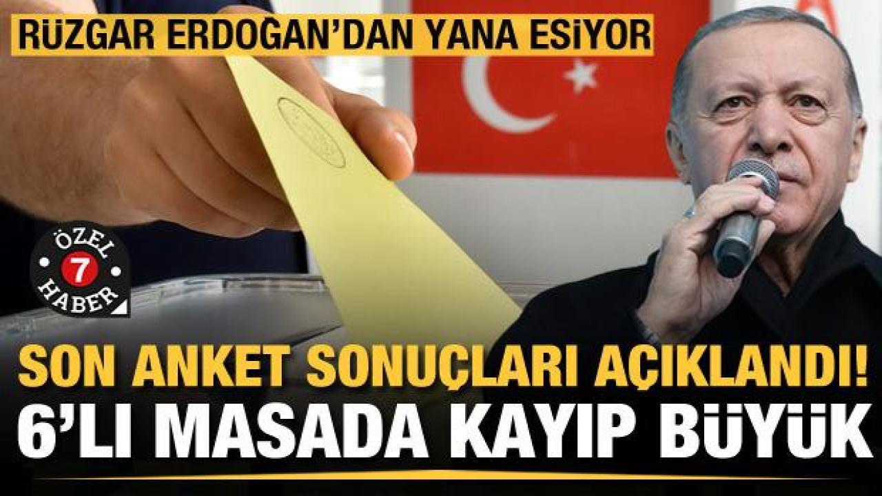 Son seçim anketi geldi, rüzgar Erdoğan'dan yana esiyor! Altılı masada kayıp büyük