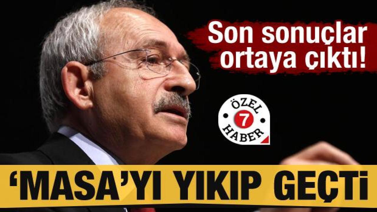 Son sonuçlar ortaya çıktı! Kılıçdaroğlu, 'masa'daki rakiplerini yıkıp geçti