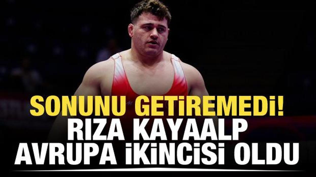 Sonunu getiremedi! Rıza Kayaalp'tan gümüş madalya