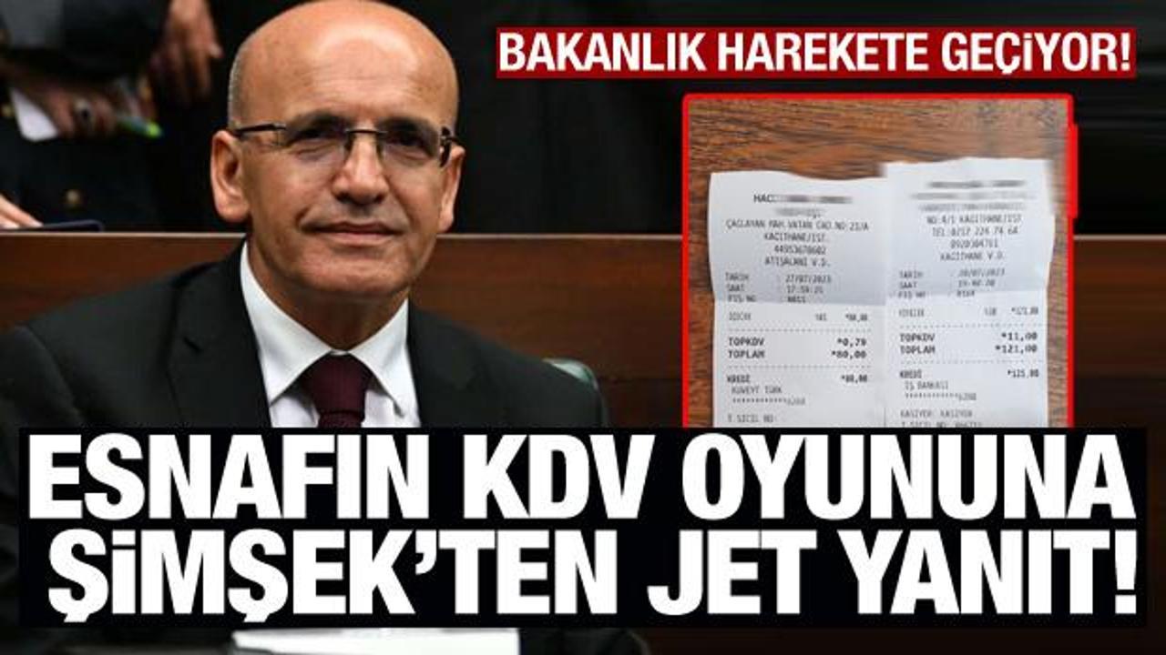 Sosyal medyada dikkat çeken fiş paylaşımına Şimşek'ten cevap