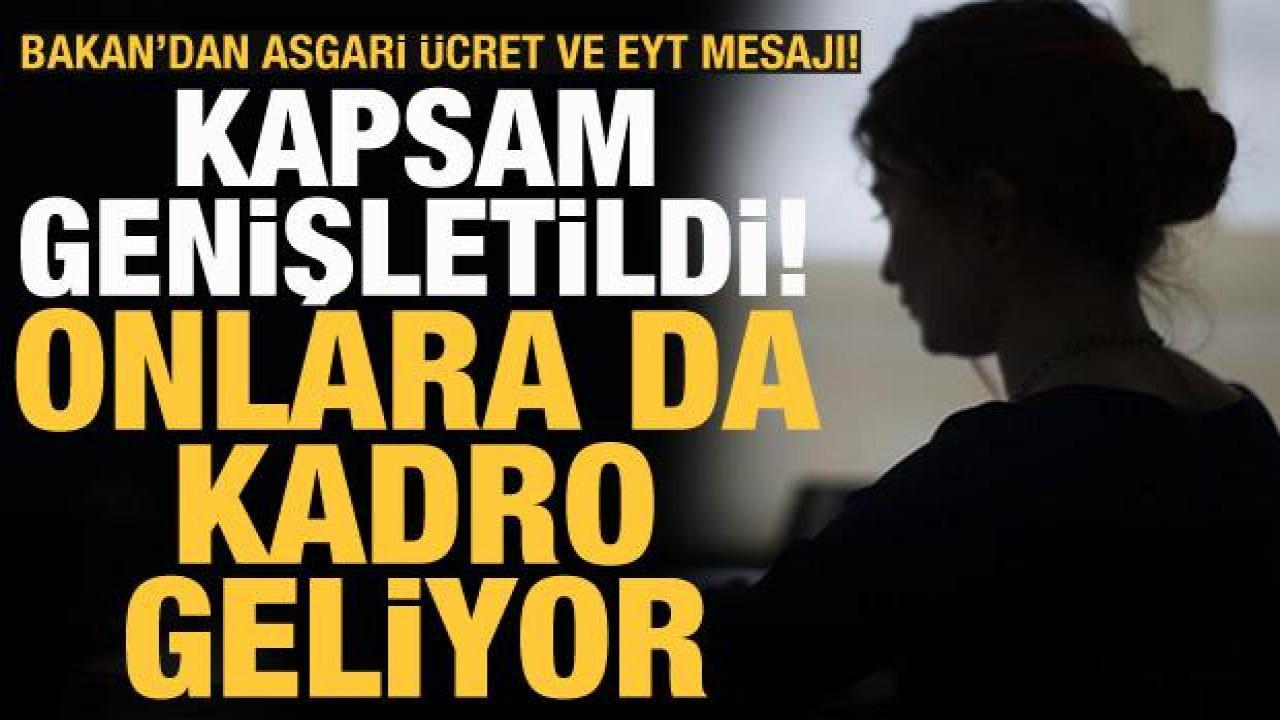 Sözleşmeli personele kadro düzenlemesinde kapsam genişledi