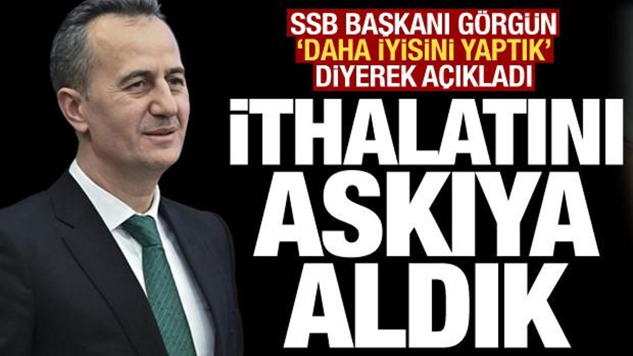 SSB Başkanı Görğün: İHA kamerası ithalatını askıya aldık