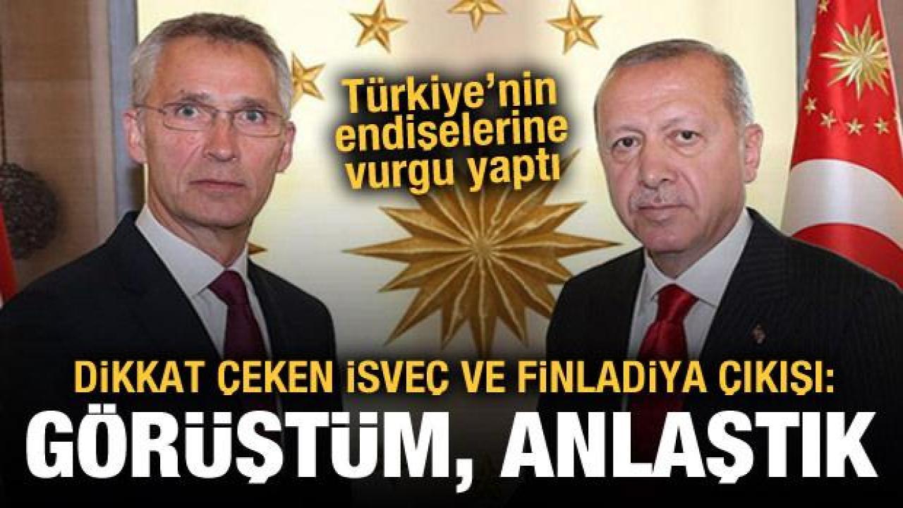 Stoltenberg'den İsveç ve Finlandiya açıklaması: Erdoğan'la görüştüm, anlaştık