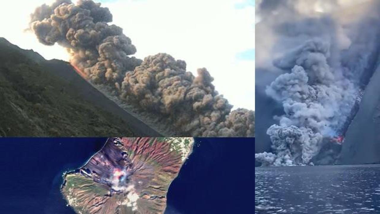 Stromboli Yanardağı patladı