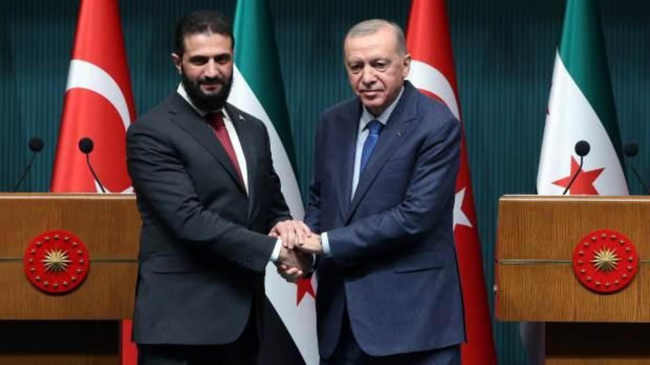 Suriye Cumhurbaşkanı Şara'dan Cumhurbaşkanı Erdoğan’a teşekkür