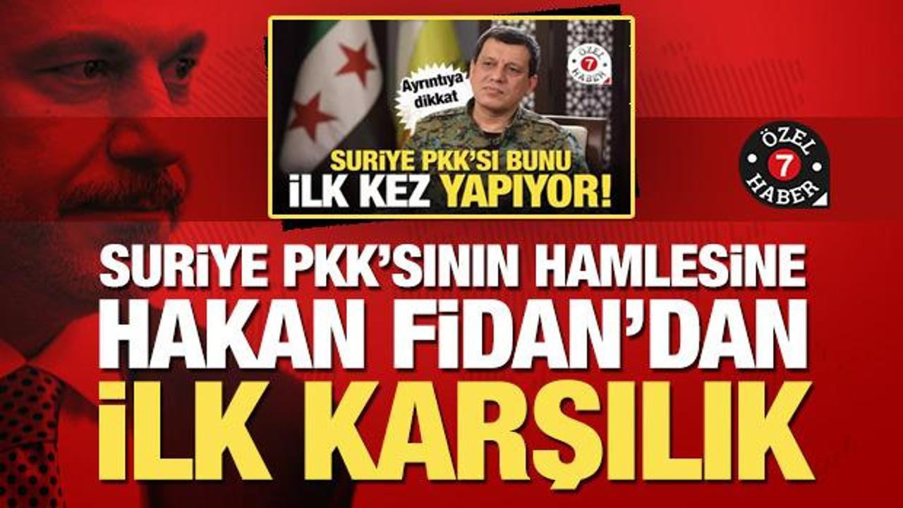 Suriye PKK'sı elebaşının 'bayraklı' mesajı samimi mi? Bakan Fidan'dan ilk yorum