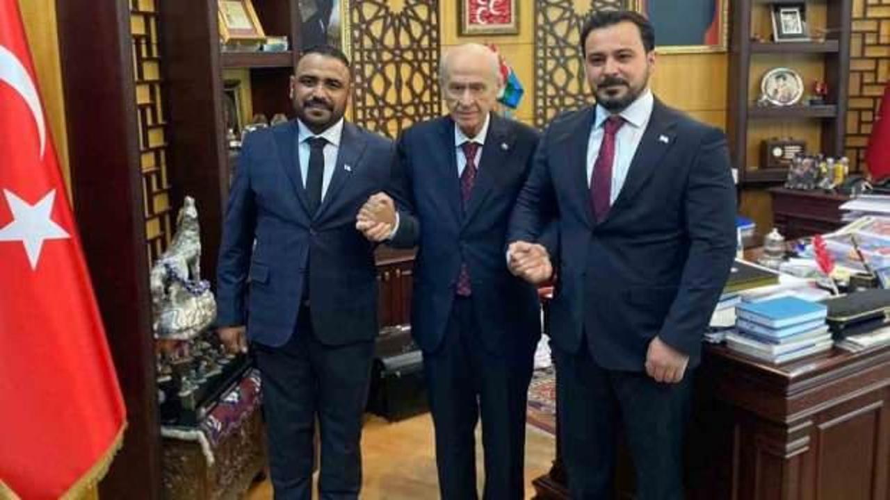 Suriye'deki muhalifleri yöneten komutanın Bahçeli'yi ziyaret ettiği ortaya çıktı