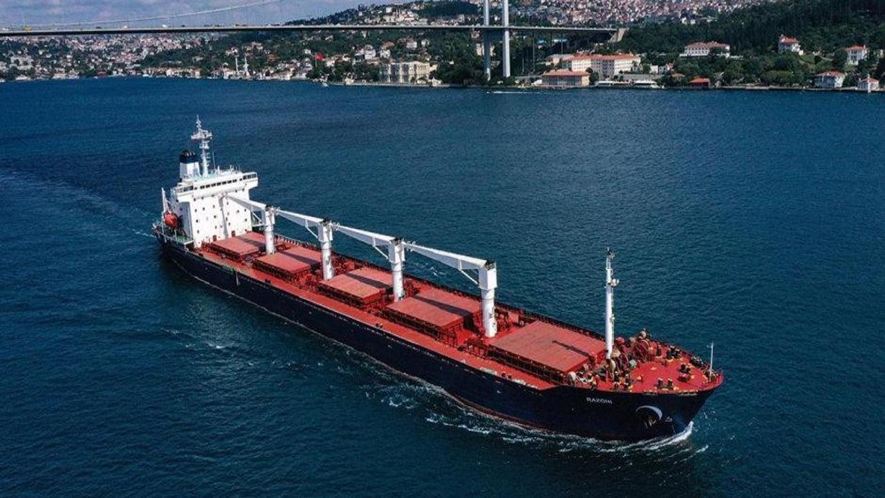 Tahıl Koridoru'nda en fazla yük Çin, İspanya ve Türkiye'ye taşındı