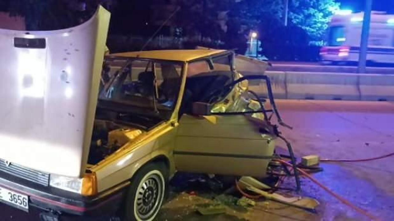 Taksi ile otomobil çarpıştı: 4 yaralı