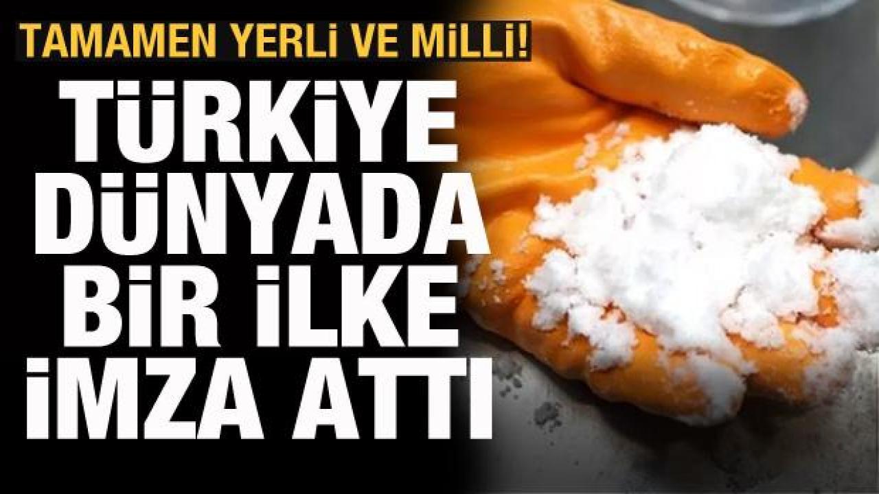 Tamamen yerli ve milli: Türkiye dünyada bir ilke imza attı