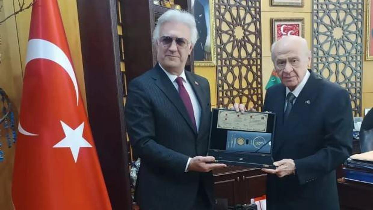 Tamer Karadağlı Devlet Bahçeli'yi ziyaret etti