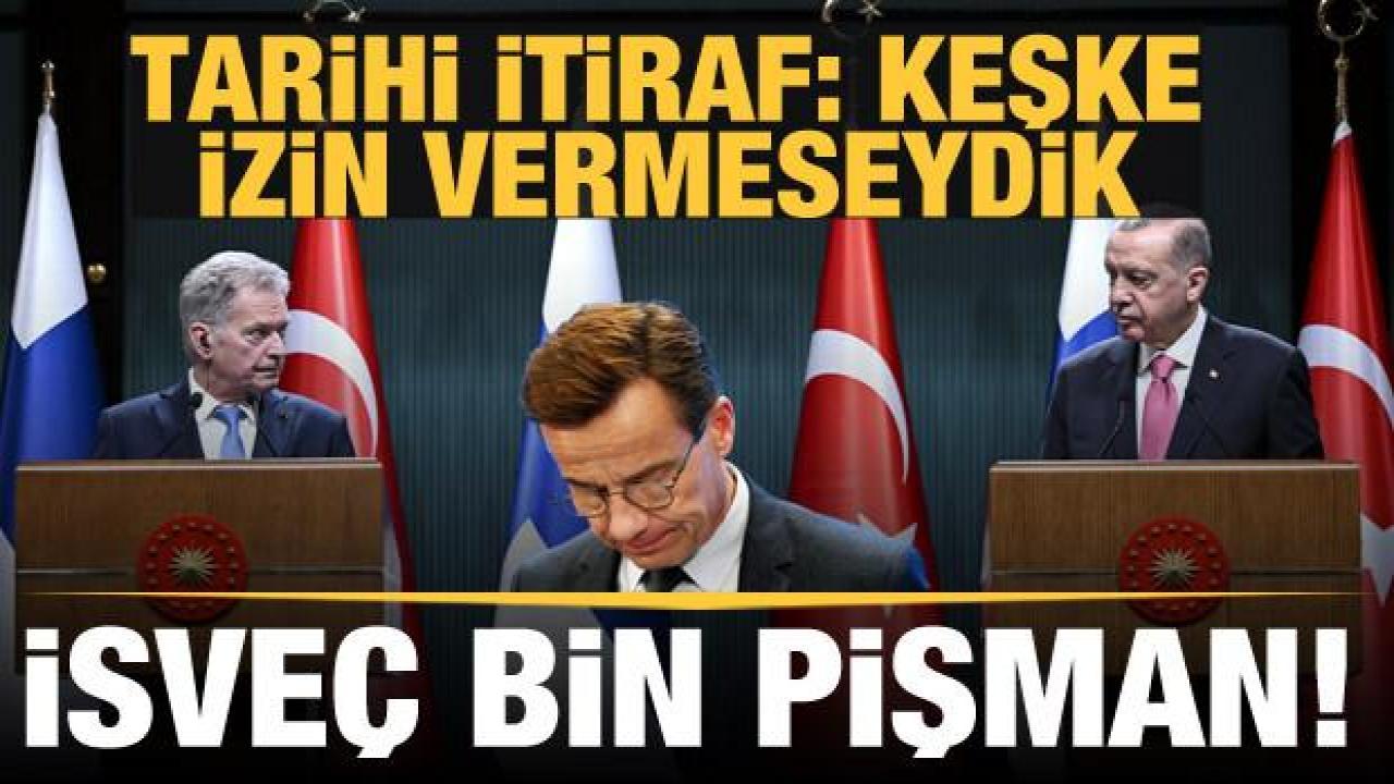 Tarihi itiraf geldi: İsveç bin pişman, keşke izin vermeseydik...
