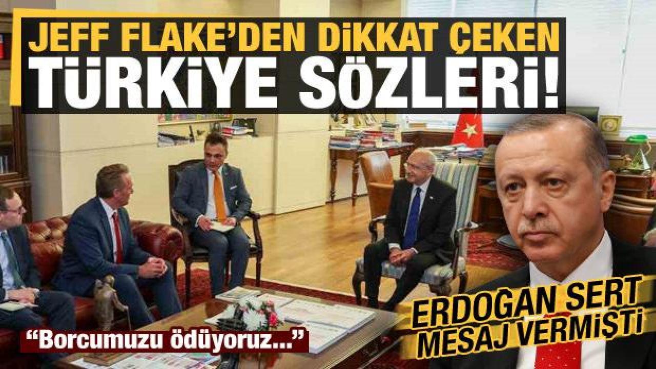 Tartışmaların odağındaki Ankara Büyükelçisi Jeff Flake'den dikkat çeken 'Türkiye' çıkışı!