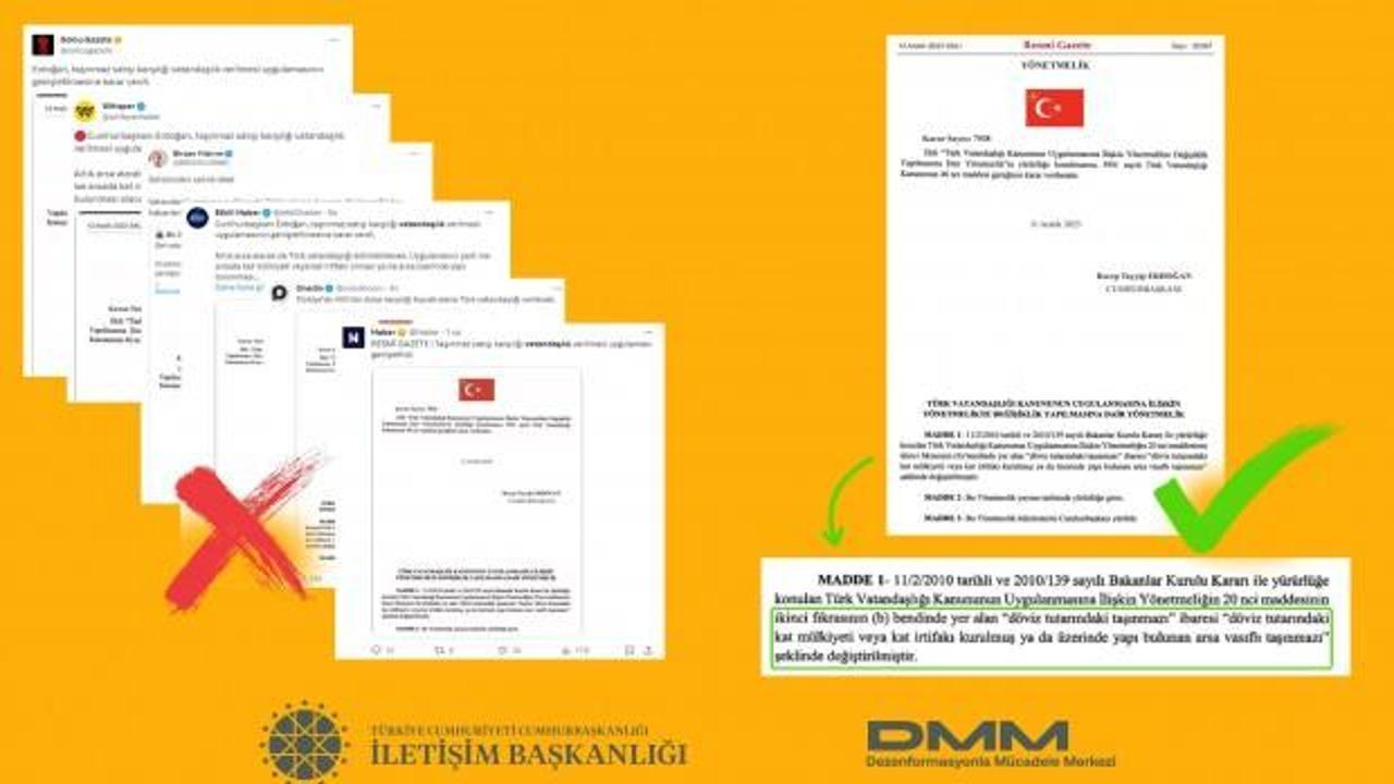 'Taşınmaz karşılığı vatandaşlık veriliyor' yalanı çürüdü